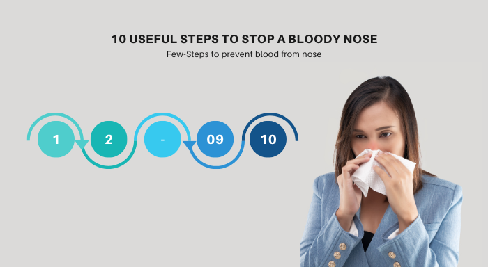 10 useful steps to stop a bloody nose